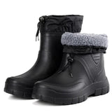 Herren Gefütterte Gummistiefel | Schwarz – Schwarz