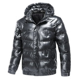 Stylische Herren Daunen Jacke mit Kapuze | Winter – Grau