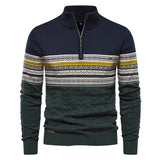 Faas – retro freizeitpullover – Marineblau