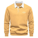 Aron | Golf Polo Pullover – Gelb