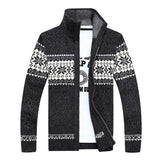 Jacob | Zip-Up Vintage Cardigan – Grau