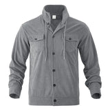 Velkor™ Jacke mit Gerippter Textur und Raffinierter Ausstrahlung – Hellgrau