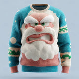 Joris™ – Unisex-Sweatshirt in limitierter Auflage mit 3D-Aufdruck von Santa Claus – Grün