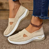 Madelline - Damen-Slipper mit Keilabsatz – Beige