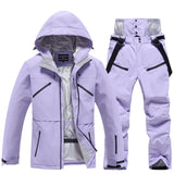 Unisex Skianzug | Zweiteilige Ausführung Jacke Hose – Lila