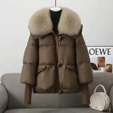 Arctic Lux™ Premium - PufferJacke mit Luxuriösem Pelzkragen / Maximaler Schutz vor Kälte mit Stil! – Kaffee