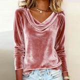 Kinneret - Elegantes Langarm Oberteil – Rosa