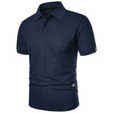 Horatio - Knitterfreies Sommer-Poloshirt – Dunkelblau