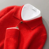 BELFORD CASHMERE POLO – Rot
