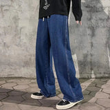 Herren Lässig Baggy Jeans | Weites Bein – Dunkelblau