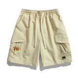 Elias - Herren Cargo-Shorts mit Fächern – Cremefarben