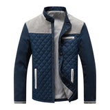 Leicht Gefüttert Übergangsjacke Herren | Elegant Steppjacke Kontrast – Grau