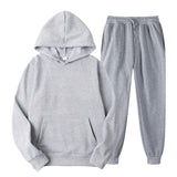 Erik | Sportiver Herren-Track­suit – Hellgrau