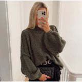 Der bequeme und elegante Herbstpullover für Frauen -MORENE – Grün