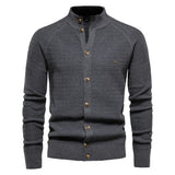 Ottmar | Exklusive Baumwoll-Cardigan – Grau