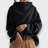 Gavrielle – Pullover mit hohem Kragen – Schwarz
