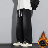 Herren Baggy Jeans | Verstellbarer Kordelzug – Schwarz / Grau 1
