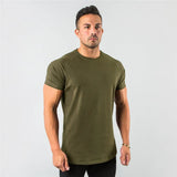Herren Atmungsaktiv Sportlich T-Shirt | Kurzarm – Olivgrün