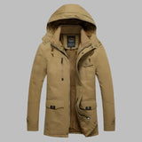 Warme Wasserdichte Herren Winterjacke - ArcticShield – Khaki
