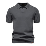 Gabriel | Stilvolles Polo-Shirt – Dunkelgrau