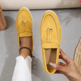 Faye - Flache, lässige Schuhe – Gelb