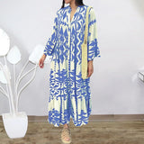 Riviera – Sommerliches Midi-Kleid mit eleganter Note – Blau