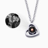 Fotohalskette Personalisieren mit eigenem Bild – Silber