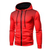 Galeron - Funktions-Hoodie mit Reißverschluss – Rot
