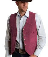 Herren Trachtenhemd | Geknöpftes Vest – Rosa