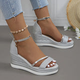 Nora | Konturiertes Fußbett Rutschfest Sandalen – Silber