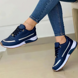 Valentina - Sneaker mit Wedge-Absatz – Dunkelblau