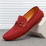 Giovanni | Atmungsaktive Lederschuhe – Rot
