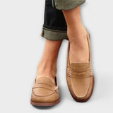Mirella – Zeitlose Damen-Loafers mit Stilgefühl – Khaki