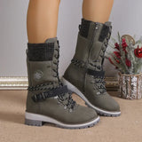 WinterHafen™ Wasserdichte Stiefel mit Weichem Fleecefutter und Rutschfester Sohle / Gemacht für die Kälte, Gedacht für Dich! – Grün