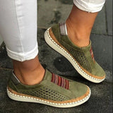 Mateo - Slipper mit Perforierungen – Grün