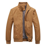 Malaj – Elegante Harrington-Bomberjacke – Khaki