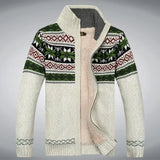 Logan | Vintage Strickjacke mit Reißverschluss – Weiß 2