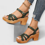 Lumina | Komfortable Mode-Sandalen – Grün