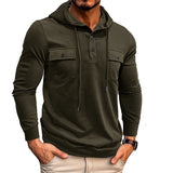 Westbrook™ Hoodie Mit Verstellbarer Kapuze und Fronttaschen – Armeegrün