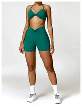 Modische Yoga Shorts Für Fitness & Outdoor Aktivitäten – König Grün