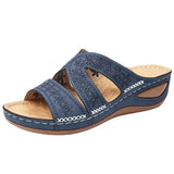 Lena Damen Orthopädische Sandalen - Ultimativer Komfort, Atmungsaktiv & Schmerzfreies Gehen – Blau