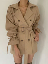Flora | Wintermantelkleid – Khaki