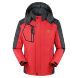 Herren-Skijacke mit Kapuze | Winter-Oberbekleidung – Rot