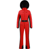 Einteiliger Skianzug für Damen | Wintersportbekleidung – Rot