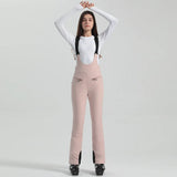 Damen Hose | Ausführung mit Trägern und elastischem Bund – Rosa