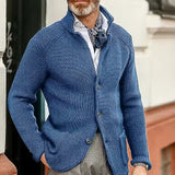 Beck™ - Zeitloser Strickcardigan – Hellblau