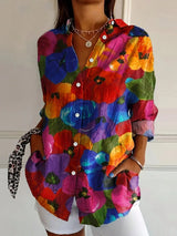 Camila | Allover-Muster Bluse – Mix 2