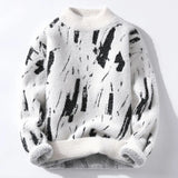 RILEY -Winterdesign-kunstpullover – Weiß