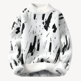 Aldrik - gemütlicher designer-strickpullover für herren – Weiß (Fast ausverkauft)