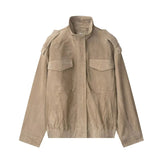 Darya | Kurze Oversize-Jacke – Khaki